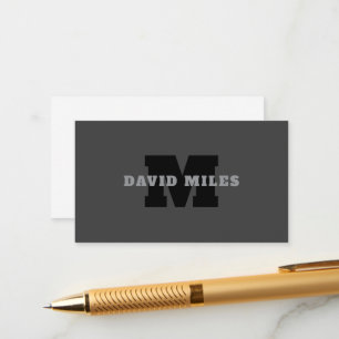 Ihr Name oder Ihr Firmenname   Modern Masculine Gr Begleitkarte