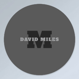 Ihr Name oder Ihr Firmenname | Modern Masculine Gr Etiketten