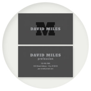 Ihr Name oder Ihr Firmenname   Modern Masculine Gr Visitenkarte