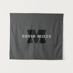 Ihr Name oder Ihr Firmenname   Modern Masculine Gr Wandteppich
