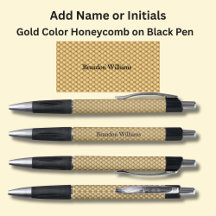 Ihr Name oder Ihre Initialen auf Gold Honeycomb