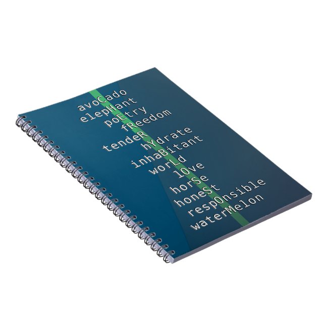 Ihr Name oder Ihre Nachricht mit Kreuzworträtsel?  Notizblock (Rechte Seite)