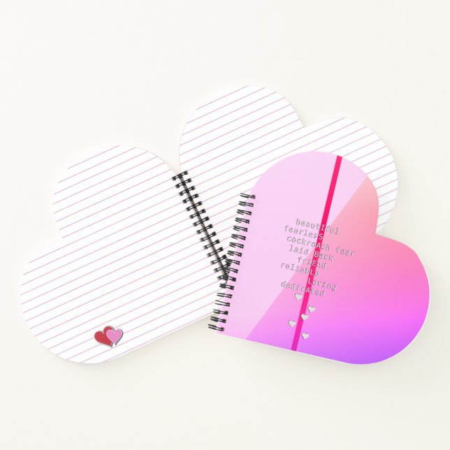 Ihr Name oder Ihre Nachricht mit Stichwörtern? Ros Notizbuch (Innenseite)