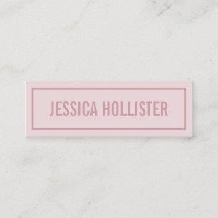 Ihr Name oder Name des Unternehmens Moderne Rose Mini Visitenkarte