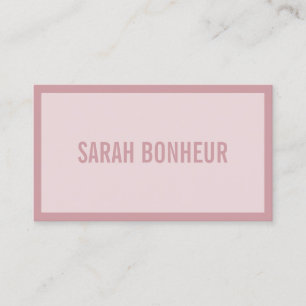 Ihr Name oder Name Ihres Unternehmens Rose Blush Visitenkarte