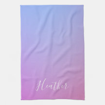Ihr Name oder Wort | Lila Rosa und Blau Farbverlau