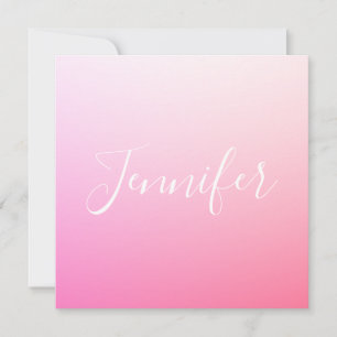 Ihr Name oder Wort Pink Ombre