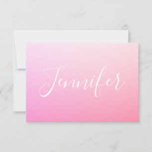 Ihr Name oder Wort Pink Ombre