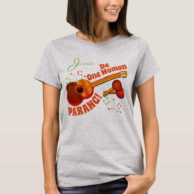 (Ihr Name optional) Eine Frau Parang T-Shirt (Vorderseite)