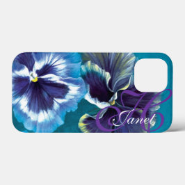 Ihr Name pansy floral aqui iphone case