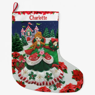 Ihr Name Personalisiert die Prinzessin für Weihnac Großer Weihnachtsstrumpf