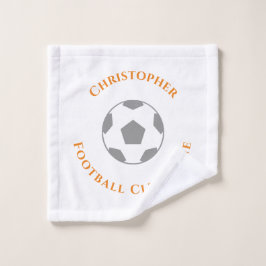 Ihr Name Plus Football Club Name Wash Tuch