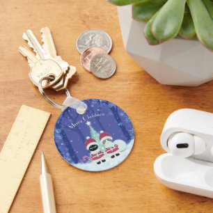[Ihr Name] Poiluna Weihnachtsmetallzirkel Schlüsselanhänger
