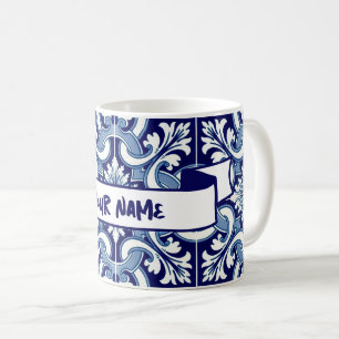 Ihr Name portugiesischer Fliese Kaffeetasse