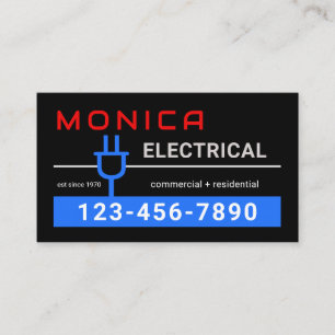 Ihr Name Powers Elektrischer Stecker Visitenkarte