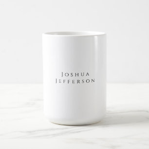 Ihr Name Professionell Kreativ Einfach Schwarz Wei Kaffeetasse