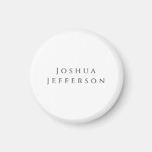 Ihr Name Professionell Kreativ Einfach Schwarz Wei Magnet