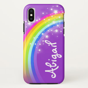 Ihr Name Regenbogen lila Telefonzelle Case-Mate iPhone Hülle