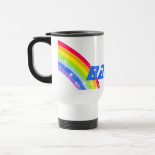 "Ihr Name" Regenbogenreise / Kinderclub Blau Tasse