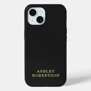 Ihr Name Schwarz Beruflich Stilvoll Minimalistisch Case-Mate iPhone Hülle