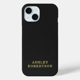 Ihr Name Schwarz Beruflich Stilvoll Minimalistisch Case-Mate iPhone Hülle