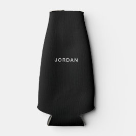 Ihr Name Schwarze Flasche Cooler Flaschenkühler