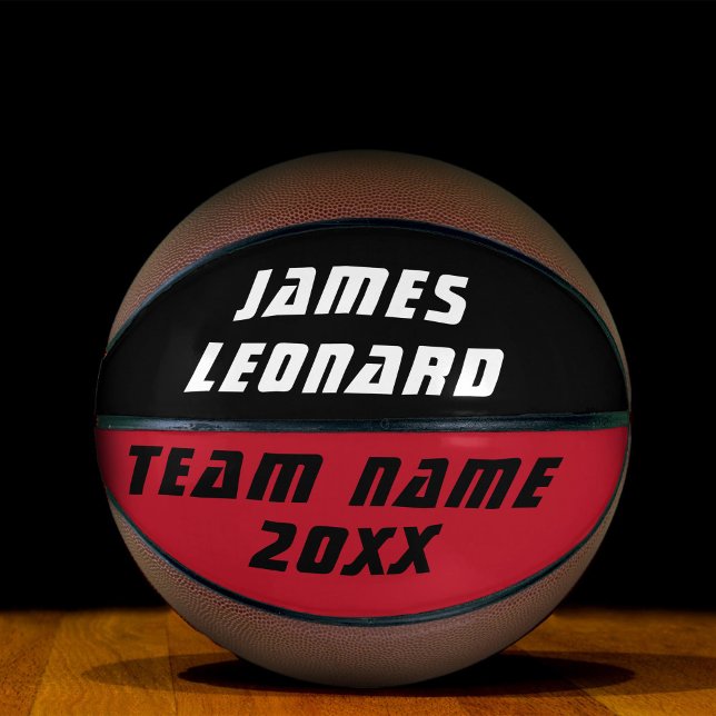 Ihr Name und Teamfarben Personalisiert Basketball (Von Creator hochgeladen)