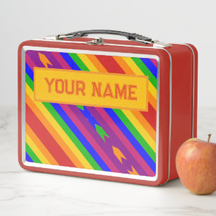 Ihr Name Vintage-inspirierte Grafik Metall Brotdose