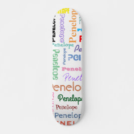 Ihr Name Word Cloud Fun Schriftart Typografie Skateboard