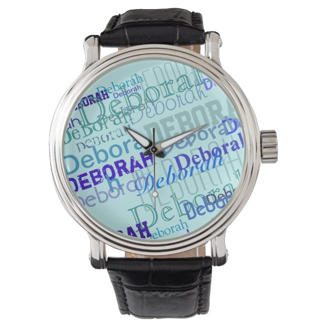 Ihr Namensmustergenerator Armbanduhr (Vorderseite)