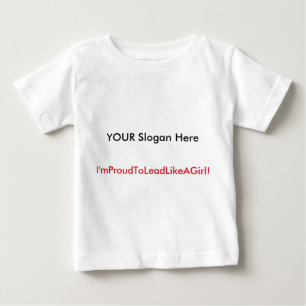 Ihr nie zu junges zum zu führen! baby t-shirt