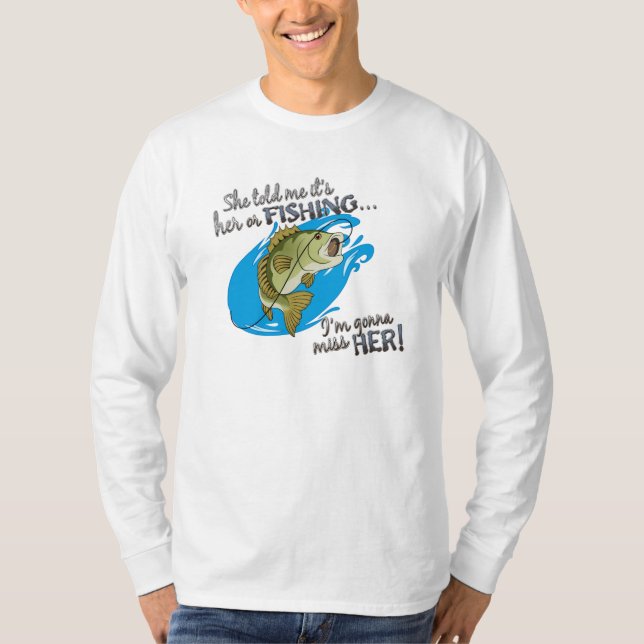 Ihr oder Fischen… gehend zu Fräulein Her T-shirt (Vorderseite)