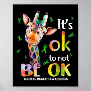 Ihr Ok, kein Ok Mental Health Awareness Support zu Poster