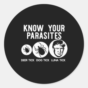 Ihr Parasiten Anti-Trump Resist T Shirt Funny Gif Runder Aufkleber