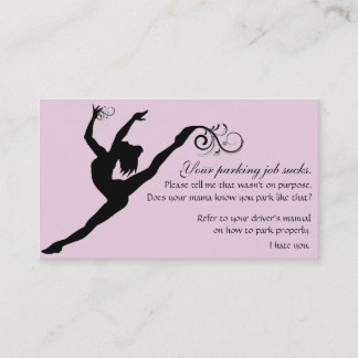 Ihr Parkjob ist zum Kotzen Empfehlungskarte