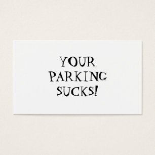 IHR PARKPLATZ SIND ZUM KOTZEN!