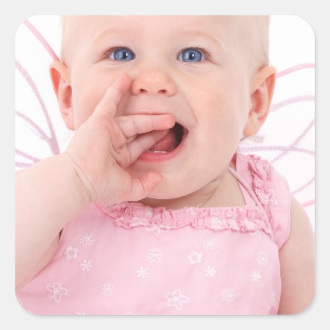 Ihr Personalisiertes Foto Quadratischer Aufkleber (Vorderseite)