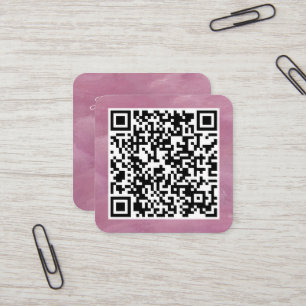 Ihr persönlicher QR-Code in Verbindung mit Ihrer U Quadratische Visitenkarte