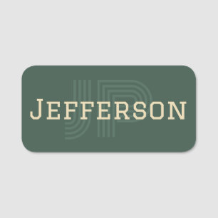 Ihr persönlicher Stil: Modernes Mit Monogramm Pini Namensschild