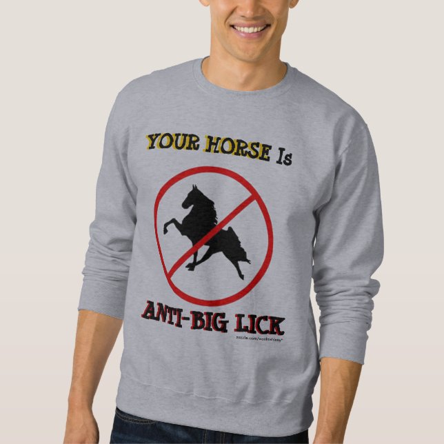 IHR PFERD IST EIN ANTI-BIG-KLICK SWEATSHIRT (Vorderseite)