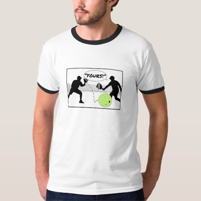 "IHR!" Pickleball Doubles Spaß Pickleball Paddl T-Shirt (Vorderseite)