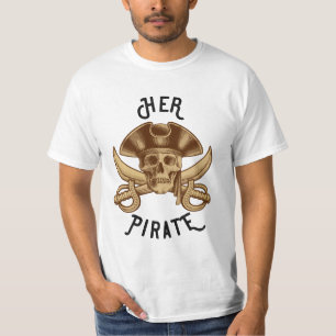 Ihr Pirat Vintage Kreuzbein Totenkopf & Schwert We T-Shirt