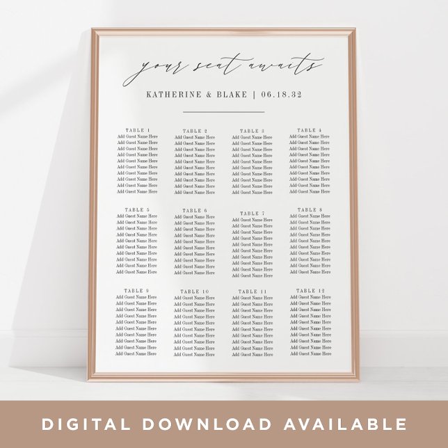 Ihr Platz wartet | Skriptsitzdiagramm Poster (Von Creator hochgeladen)