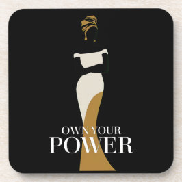 Ihr Power: Ein Portrait von Vertrauen und Anmut Getränkeuntersetzer