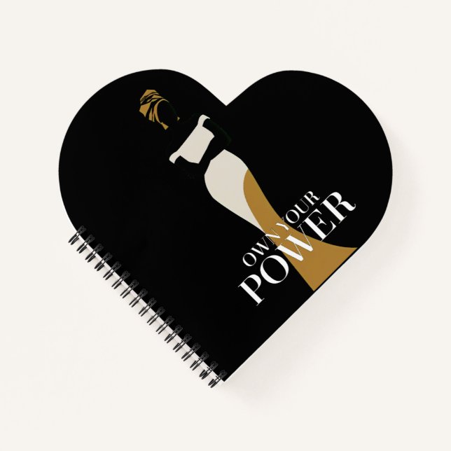 Ihr Power: Ein Portrait von Vertrauen und Anmut Notizbuch (Vorderseite)