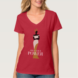 Ihr Power: Ein Portrait von Vertrauen und Anmut T-Shirt