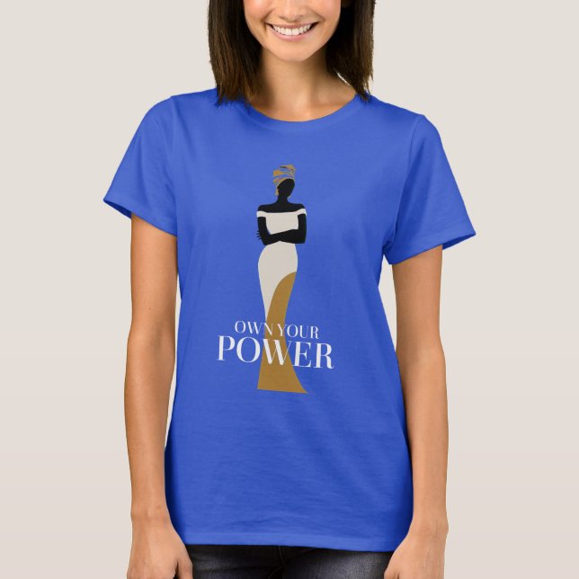 Ihr Power: Ein Portrait von Vertrauen und Anmut T-Shirt (Vorderseite)