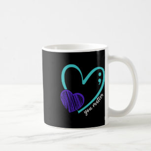 Ihr Problem Suizidprävention Bewusstsein Aquamarin Kaffeetasse