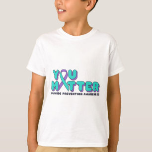 Ihr Problem Suizidprävention Bewusstsein Aquamarin T-Shirt