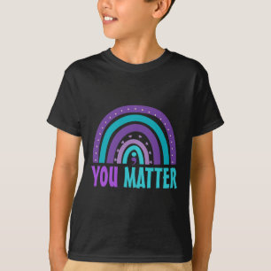 Ihr Problem Suizidprävention Bewusstsein Regenboge T-Shirt